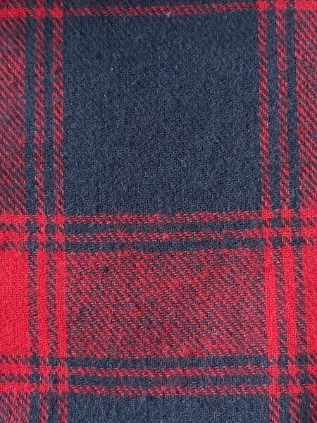 Ткань клетка KW3579 красный с темно-синим